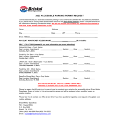 2023 Accessible Parking Request for RETURNING GUESTS